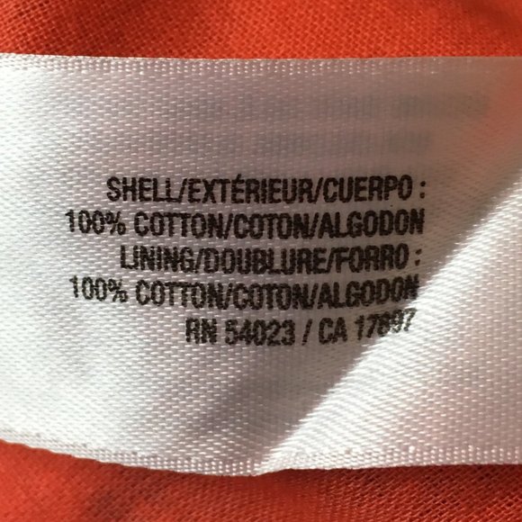 Old Navy Bright Orange and Navy Blue Printed Strapless Dress Size 12 - Picture 8 of 9